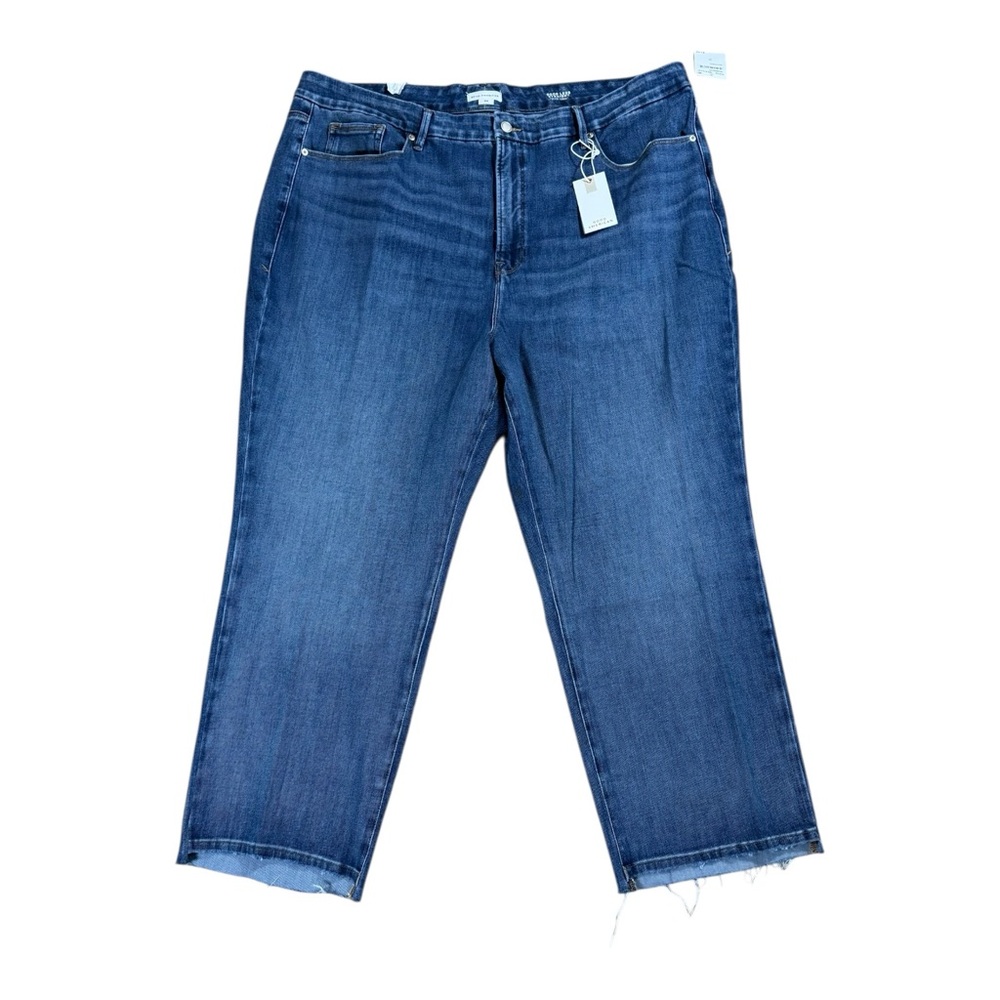 Good American Good Legs Straight Jeans, Size 24, NWT
